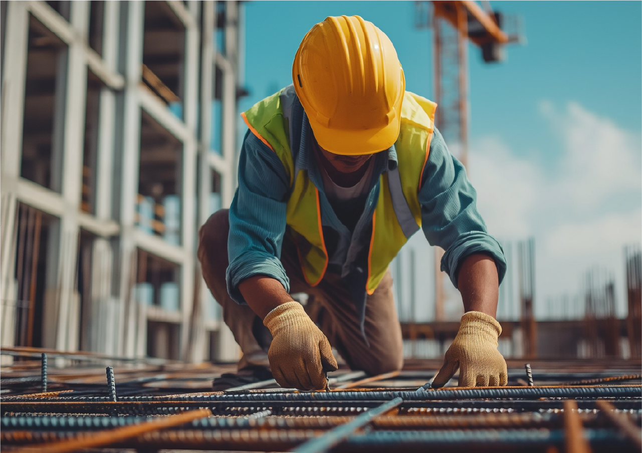 Framework construction worker